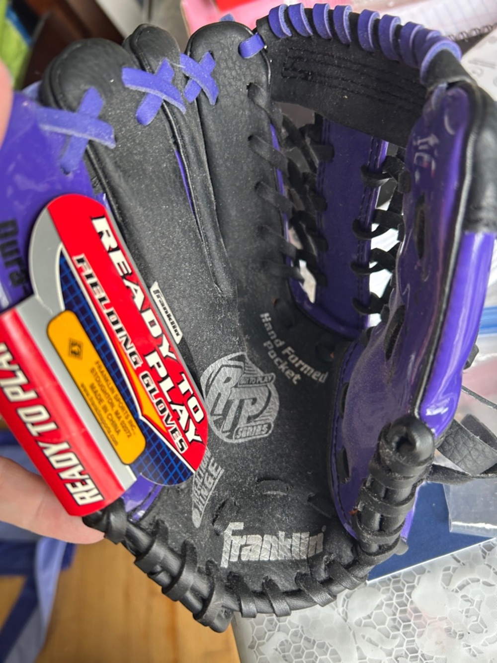 Franklin ready to play fielding baseball glove
Pet free smoke free home